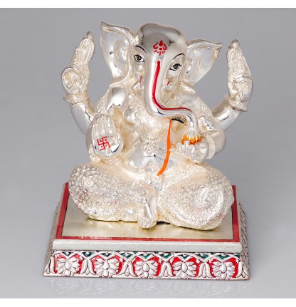 Ganesha Idol (Pure 999 Silver)